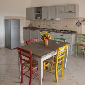 Fully equipped kitchen with sofa bed